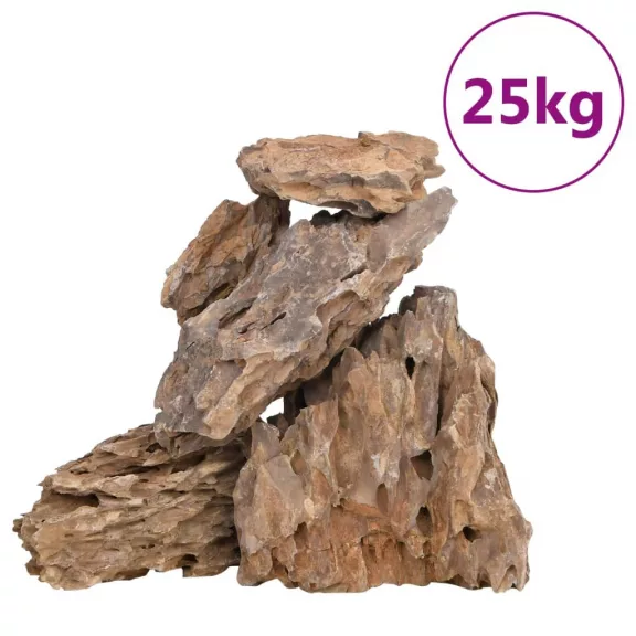 vidaXL 25 kg többszínű sárkánykő 10-30 cm