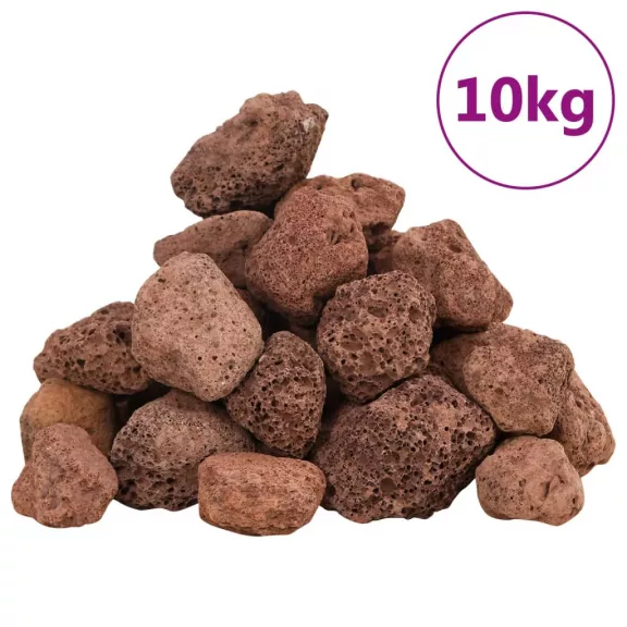 vidaXL 10 kg piros vulkanikus kőzet 3-5 cm