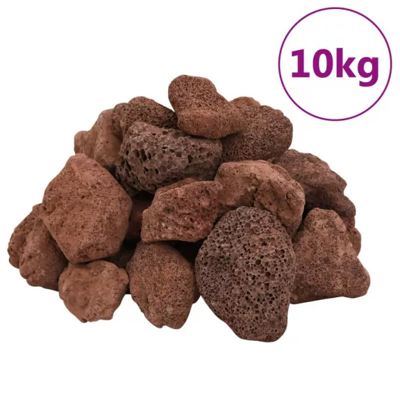 vidaXL 10 kg piros vulkanikus kőzet 5-8 cm