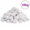 vidaXL fehér csiszolt kavics 2-5 cm 10 kg