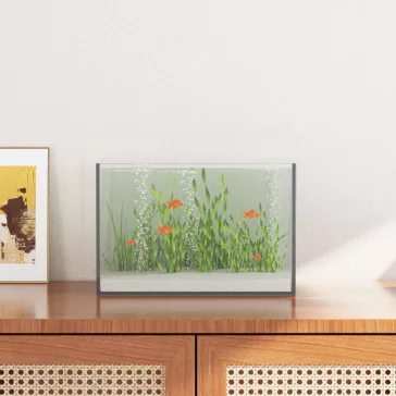   vidaXL Akvárium tárolóval Átlátszó 30 x 20 x 20 cm Üveg