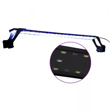   vidaXL kék és fehér LED-lámpa akváriumhoz szorítókkal 75 - 90 cm