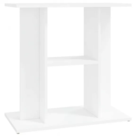 vidaXL fehér szerelt fa akváriumi állvány 60 x 30 x 60 cm