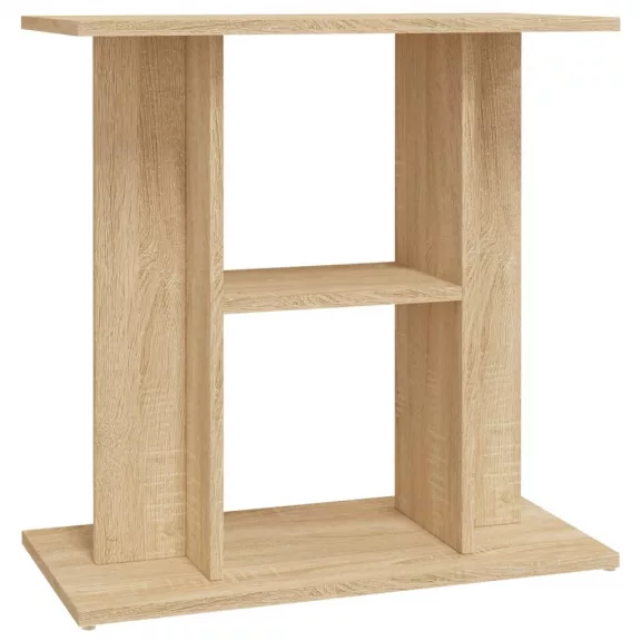 vidaXL sonoma tölgy színű szerelt fa akváriumi állvány 60x30x60 cm