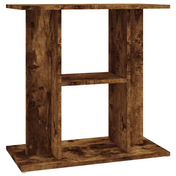 vidaXL füstölt tölgyfa akváriumállvány 60 x 30 x 60 cm rétegelt fából