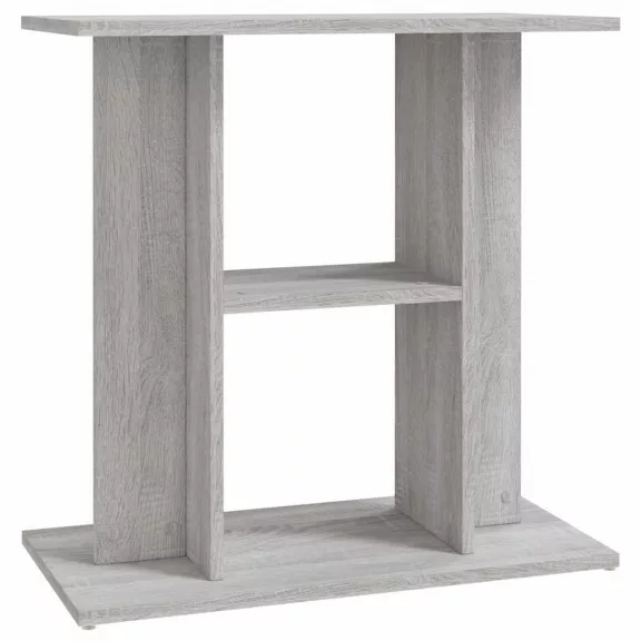 vidaXL szürke sonoma akváriumállvány 60 x 30 x 60 cm rétegelt fából