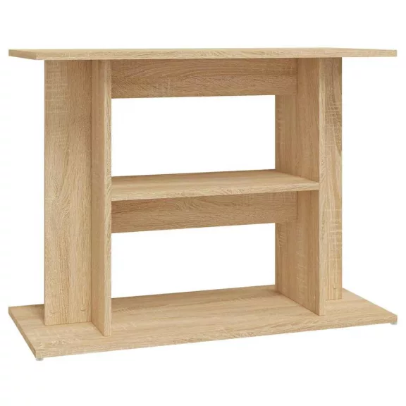 vidaXL sonoma tölgy színű szerelt fa akváriumi állvány 80x35x60 cm