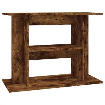   vidaXL füstölt tölgyfa akváriumállvány 80 x 35 x 60 cm rétegelt fából
