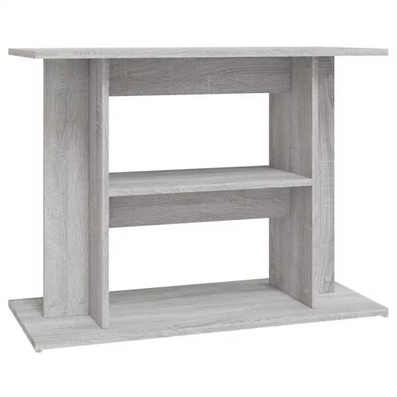 vidaXL szürke sonoma akváriumállvány 80 x 35 x 60 cm rétegelt fából