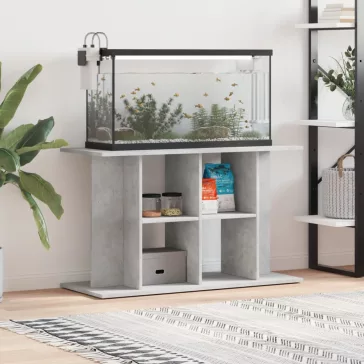   vidaXL betonszürke akváriumállvány 100 x 40 x 60 cm rétegelt fából