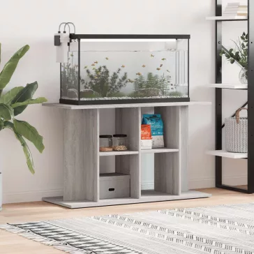   vidaXL szürke sonoma szerelt fa akváriumi állvány 100x40x60 cm