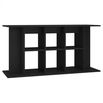 vidaXL fekete szerelt fa akváriumi állvány 120x40x60 cm