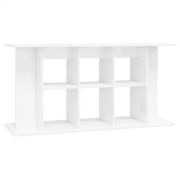   vidaXL magasfényű fehér szerelt fa akváriumi állvány 120 x 40 x 60 cm