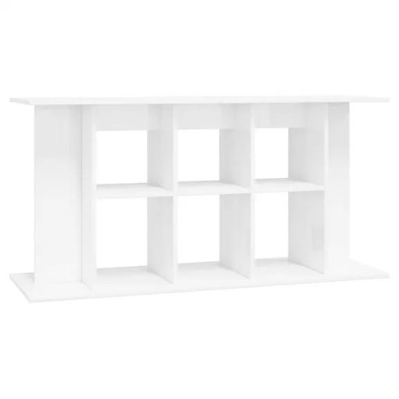vidaXL magasfényű fehér szerelt fa akváriumi állvány 120 x 40 x 60 cm