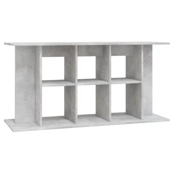 vidaXL szürke beton akváriumállvány 120 x 40 x 60 cm rétegelt fából