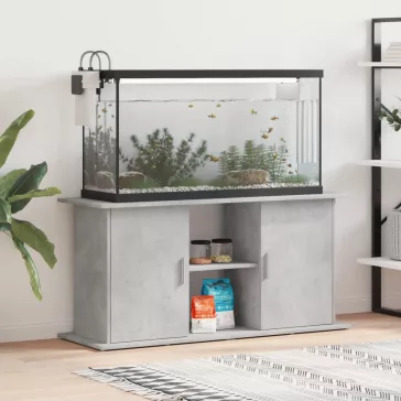   vidaXL betonszürke akváriumállvány 121 x 41 x 58 cm rétegelt fából