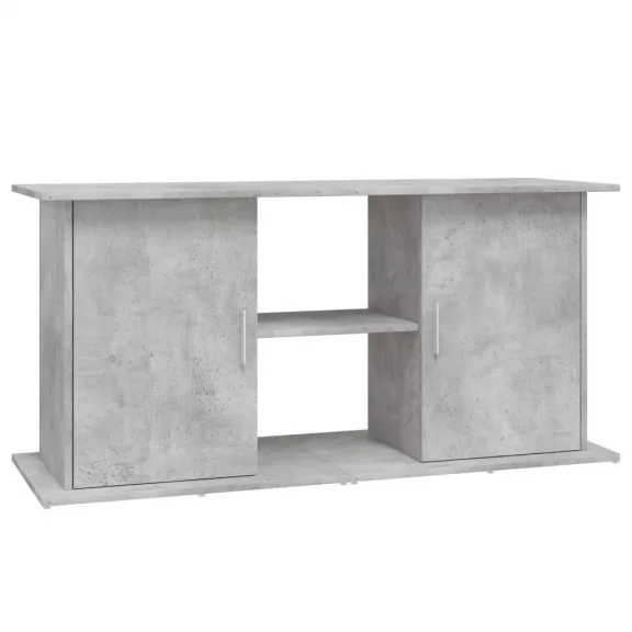 vidaXL betonszürke akváriumállvány 121 x 41 x 58 cm rétegelt fából