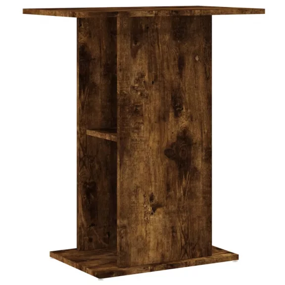 vidaXL füstös tölgy szerelt fa akváriumtartó állvány 60,5x36x72,5 cm