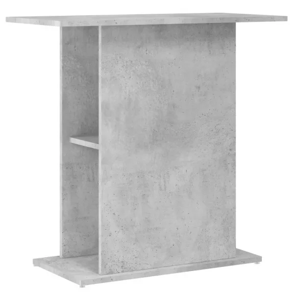vidaXL betonszürke szerelt fa akváriumi állvány 75x36x72,5 cm