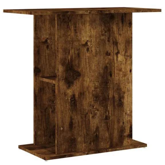 vidaXL füstös tölgy szerelt fa akváriumtartó állvány 75x36x72,5 cm