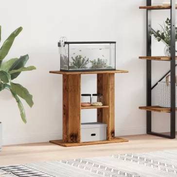   vidaXL akváriumállvány régi fa 60 x 30 x 60 cm rétegelt fából