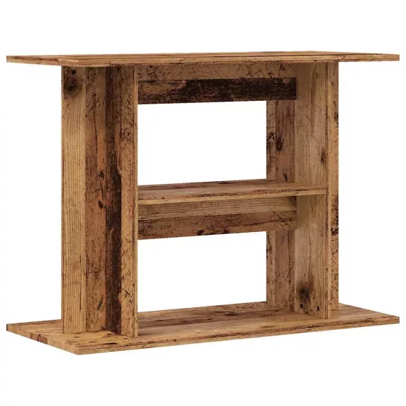 vidaXL akváriumállvány régi fa 80 x 35 x 60 cm rétegelt fából