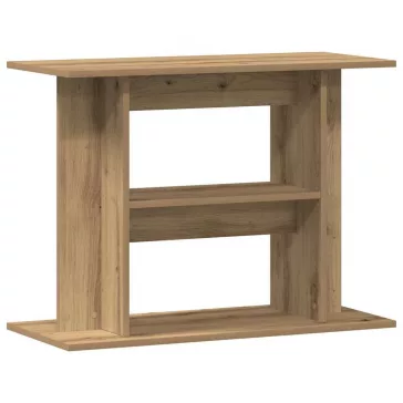  vidaXL kézműves tölgyfa akváriumállvány 80 x 35 x 60 cm rétegelt fából