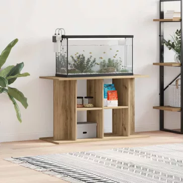   vidaXL" akváriumállvány kézműves tölgyfa 100 x 40 x 60 cm rétegelt fából