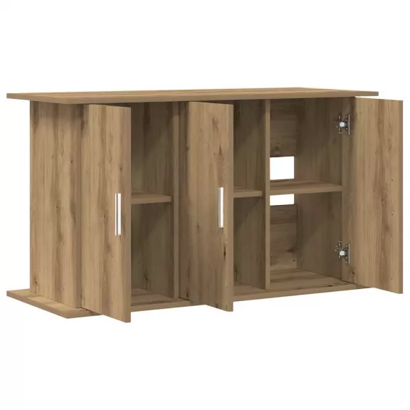 vidaXL kézműves tölgyfa akváriumállvány 101 x 41 x 58 cm rétegelt fából