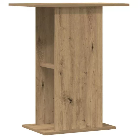 vidaXL kézműves tölgyfa akváriumállvány 36 x 60,5 x 72,5 cm rétegelt fából