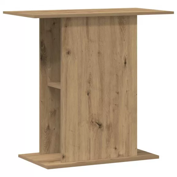 vidaXL kézműves tölgyfa akváriumállvány 36 x 75 x 72,5 cm rétegelt fából