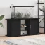 vidaXL fekete tölgy szerelt fa akváriumi állvány 121x41x58 cm