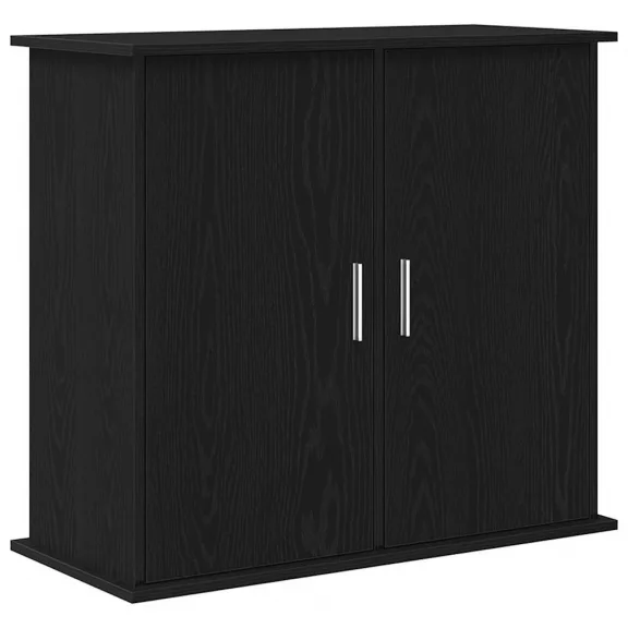 vidaXL fekete tölgyfa akváriumállvány 81 x 36 x 73 cm