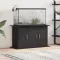 vidaXL fekete tölgyfa akváriumállvány 101 x 41 x 58 cm