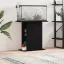 vidaXL fekete tölgyfa akváriumállvány 75 x 36 x 72,5 cm