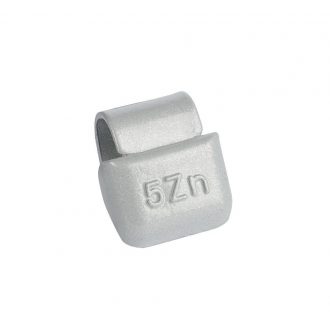   ZINC 5g knock-on wheel weights, alloy wheels, grey, coated 100pcs