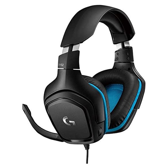 Logitech G432 Gamer Headset - Fekete