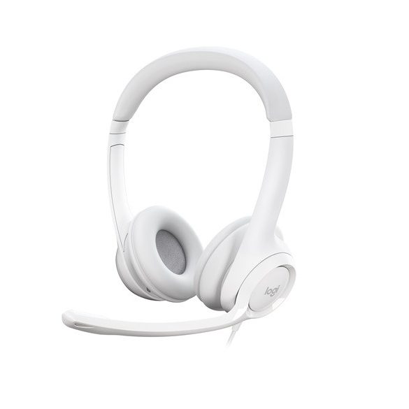 Logitech  H390 USB Computer Headset - Off White