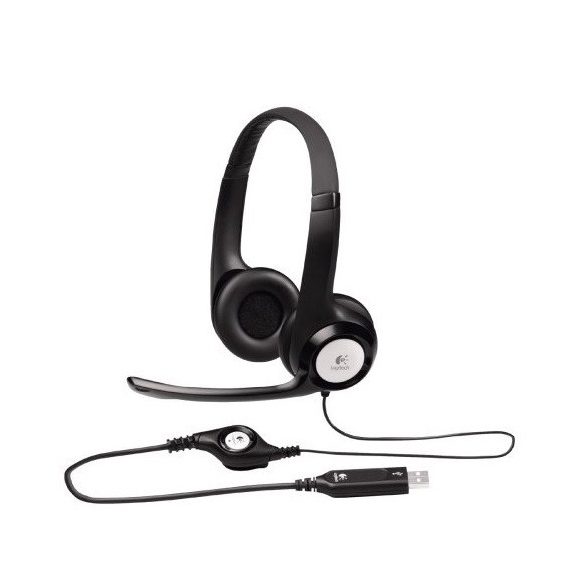 Logitech H390 Headset - Fekete